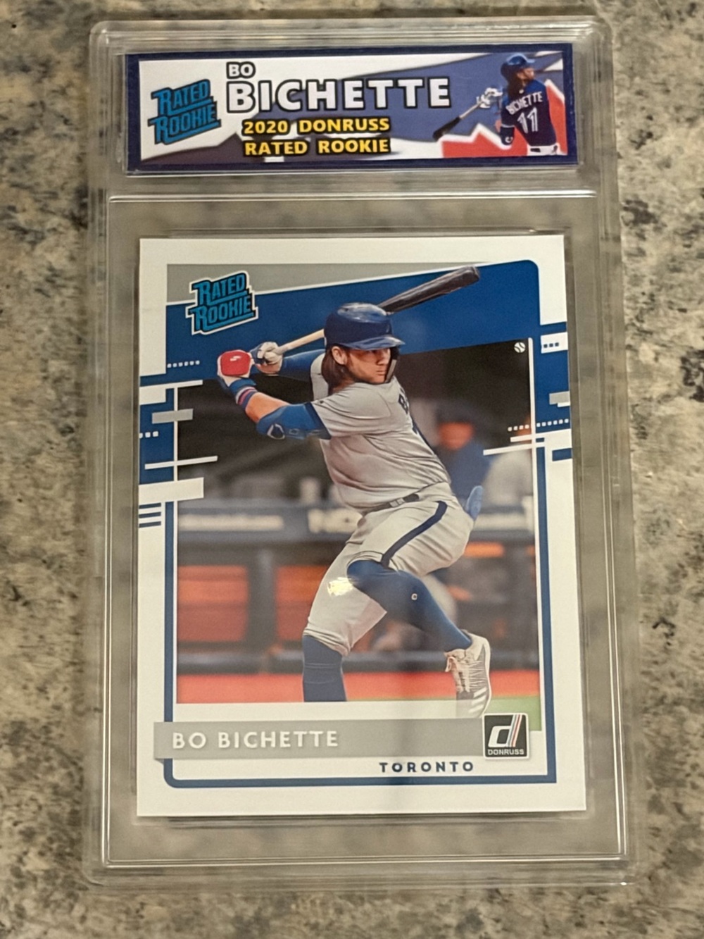 Bo Bichette 2020 Donruss Toronto Blue Jays Rated Rookie RC Baseball Card